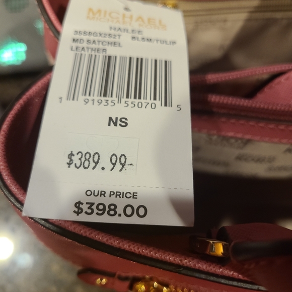 NWT Michael Kors Pink Purse & Mini Wallet - Picture 4 of 6